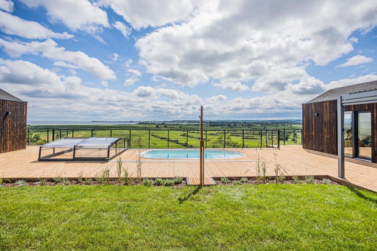 Nowe Domki Deluxe Z Widokiem Na Zatoke Z Basenem I Sauna Oslonino Dış mekan fotoğraf